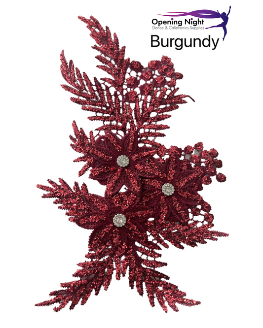 3D Glitter Range - Burgundy