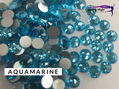 Aquamarine - AAA Non Hotfix Diamante Crystals