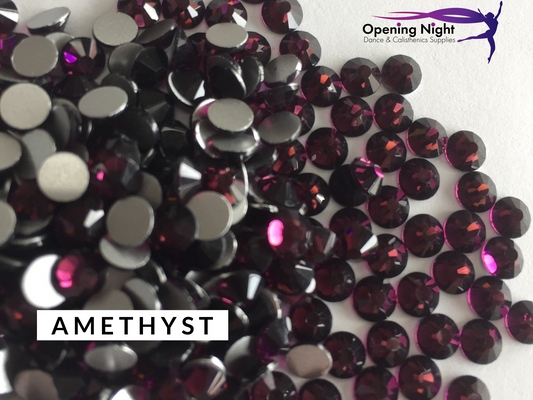 Amethyst - AAA Non Hotfix Diamante Crystals