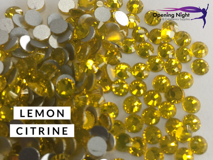 Lemon Citrine - AAA Non Hotfix Diamante Crystals