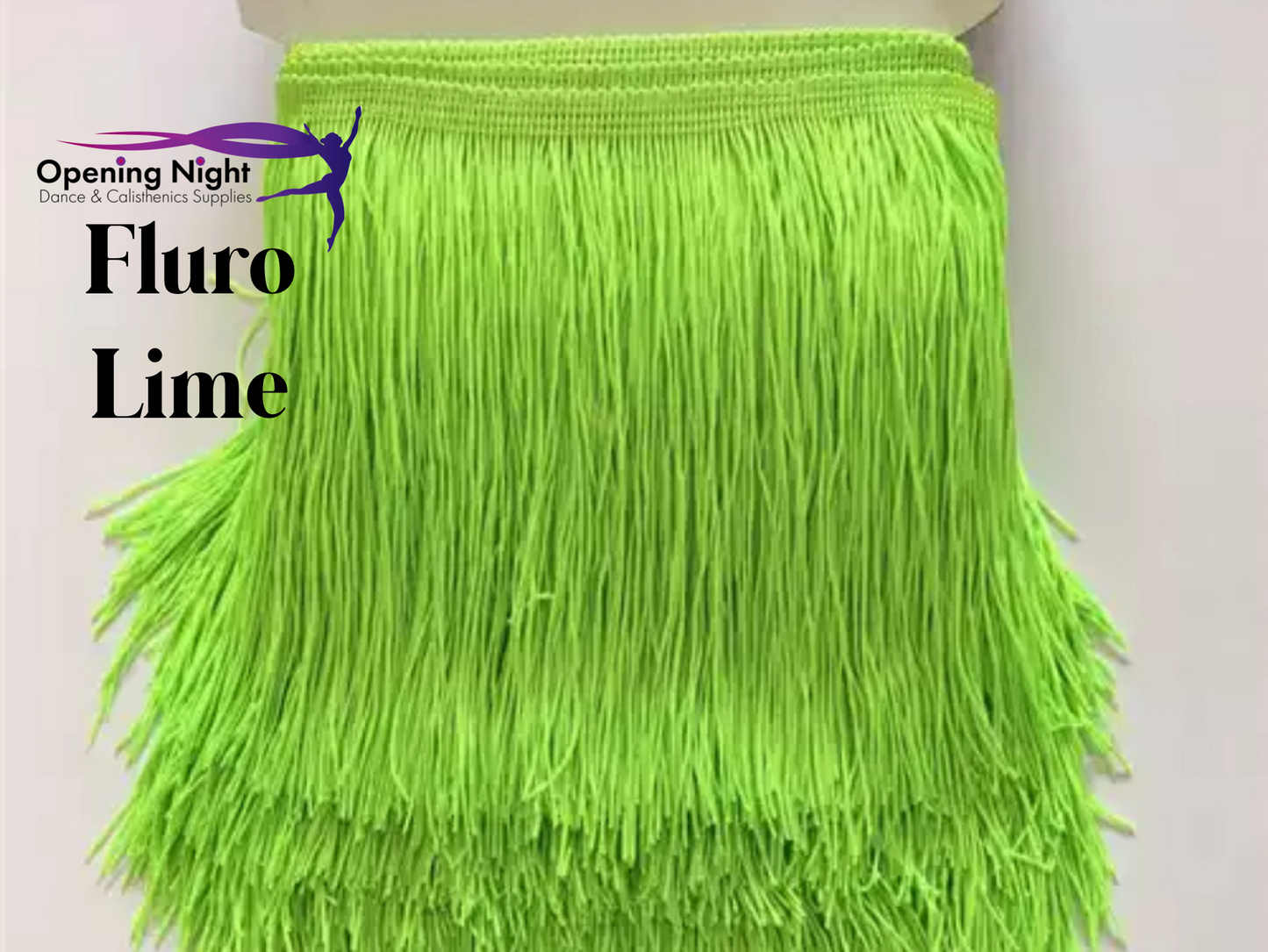 Fluro Lime - Fringe 15cm
