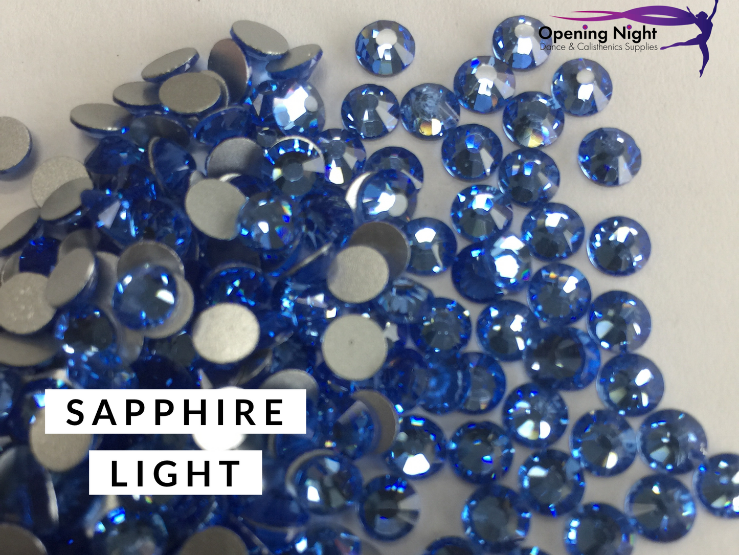 Sapphire Light - AAA Non Hotfix Diamante Crystals