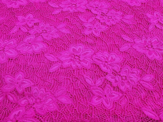 NEW Raspberry - Heavy Weight Stretch Lace