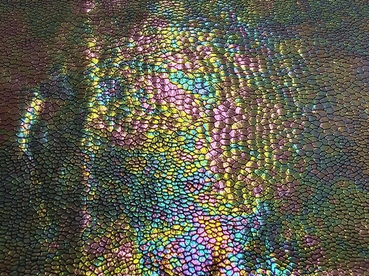 Snakeskin Black - Pearl Foile Spandex