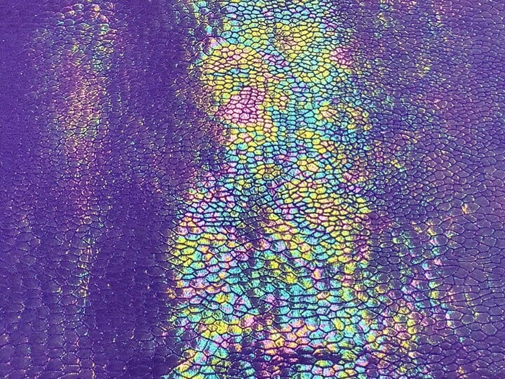 Snakeskin Purple - Pearl Foile Spandex